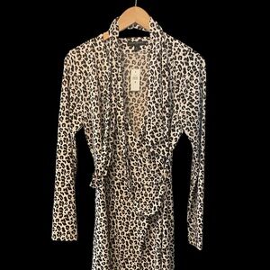 BRF wrap dress leopard print M